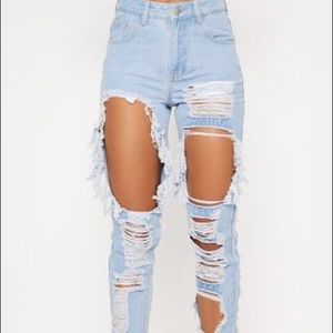 extreme distressed jeans womens